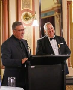 Fellow AFRA Life Member, Nick D’Adamo, makes a moving speech about Phil's service to the removals industry.